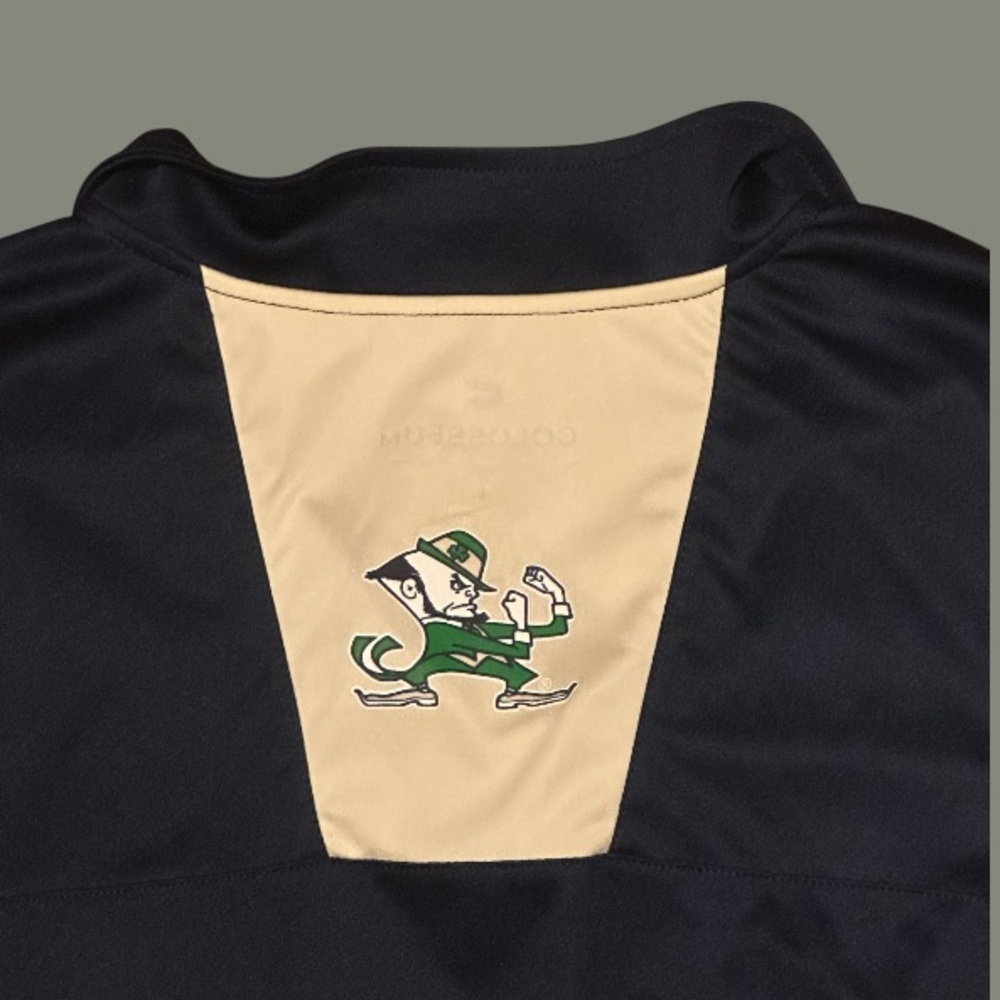 Notre Dame Fighting Irish Colosseum 1/4 Zip Pullover Wind Shirt Size Lar… - Picture 7 of 8
